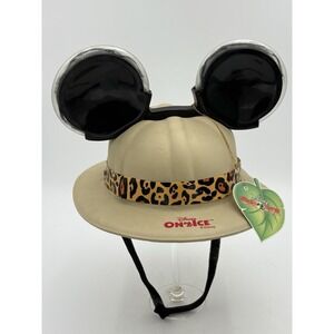 Vintage Disney‎ On Ice Light Up Mickey Mouse Ears Jungle Safari Hat